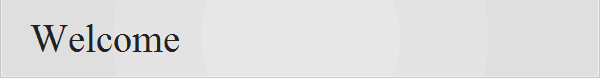 Welcome
